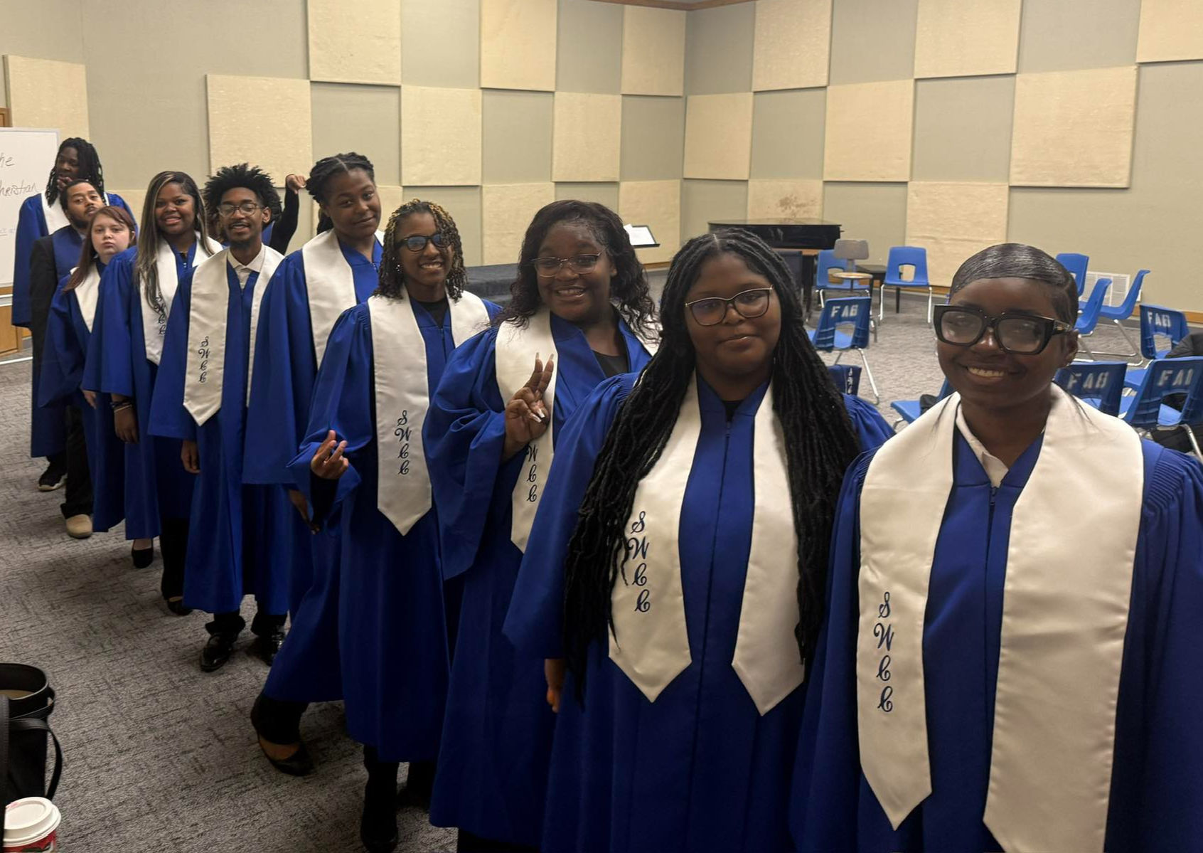 SwCC graduates in caps, gowns, and stoles